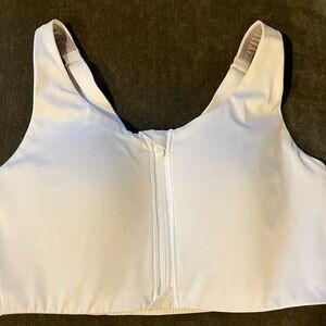 Lululemon Athletica White Zip-Front Bra 36D